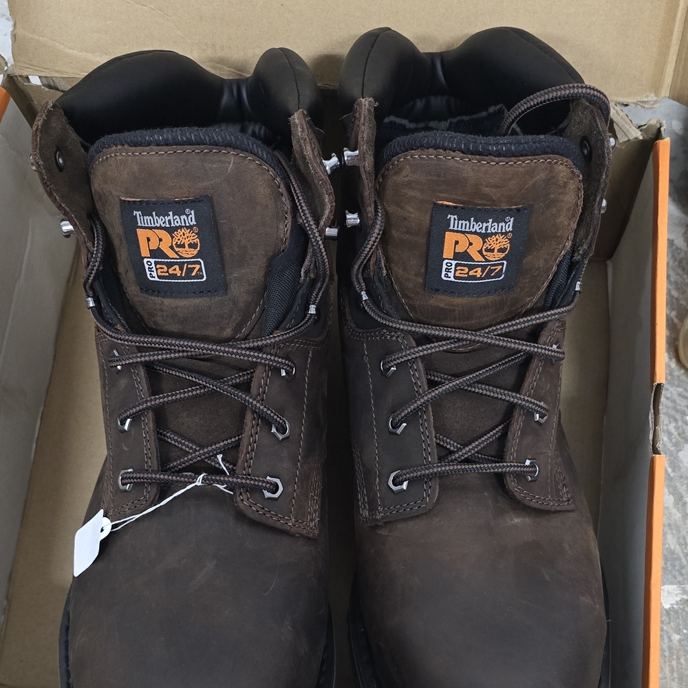 Timberland PRO Men's Dark Brown Leather Boots